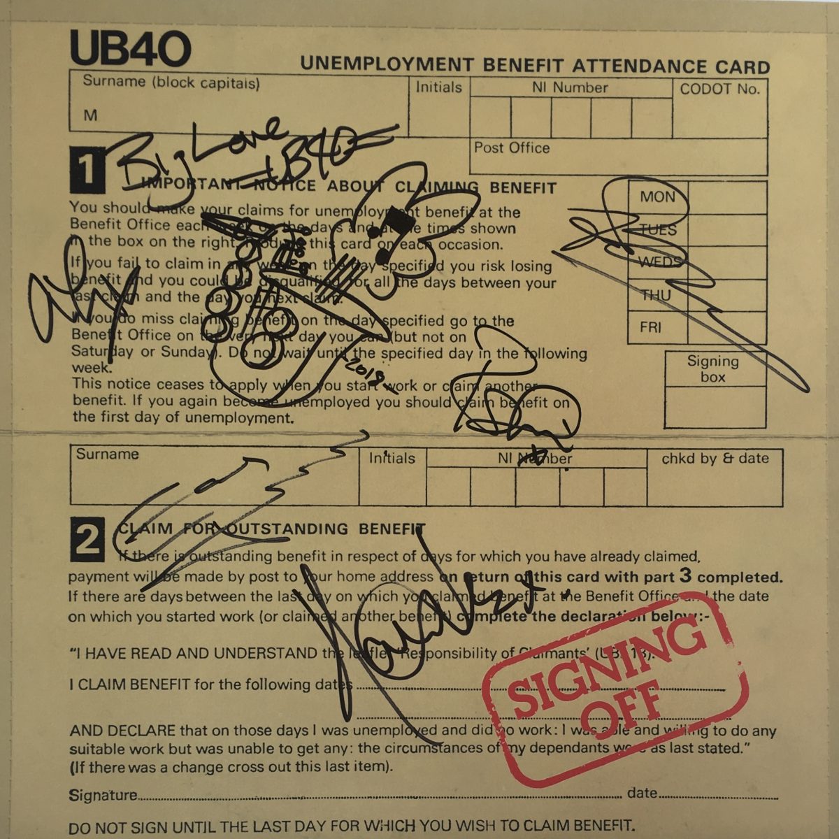 UB40 - 'Signing Off' - Image 8